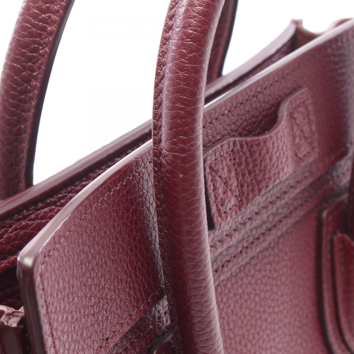 CELINE Luggage Nano Shopper Handbag Purple