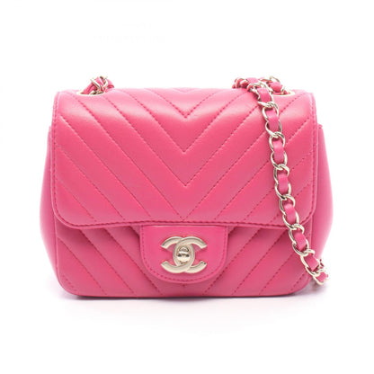 CHANEL Chevron V-Stitch Mini Shoulder Bag