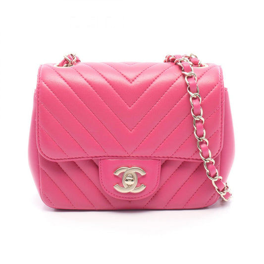 CHANEL Chevron V-Stitch Mini Shoulder Bag