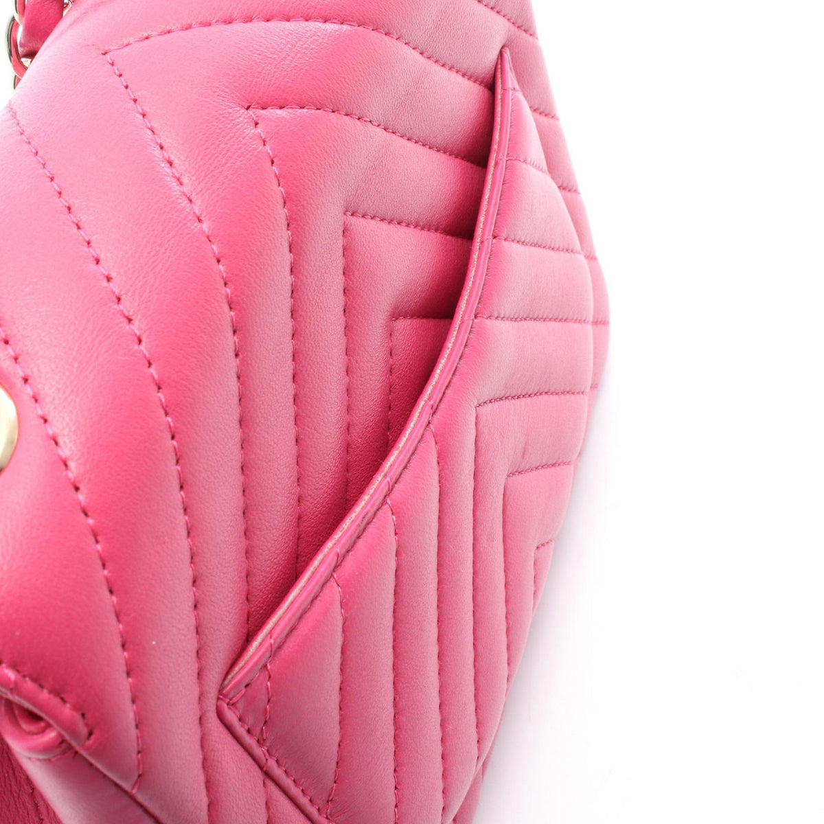 CHANEL Chevron V-Stitch Mini Shoulder Bag