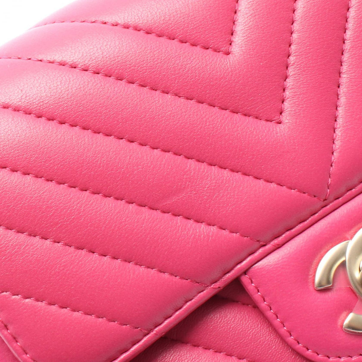 CHANEL Chevron V-Stitch Mini Shoulder Bag