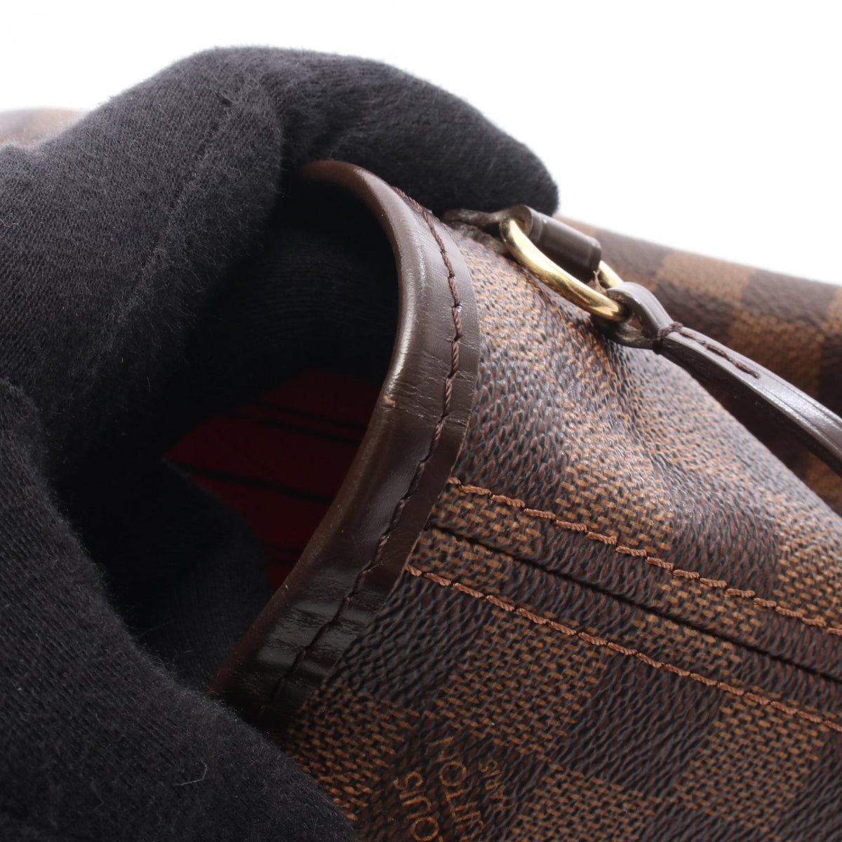 LOUIS VUITTON Neverfull PM Damier Tote Bag Brown