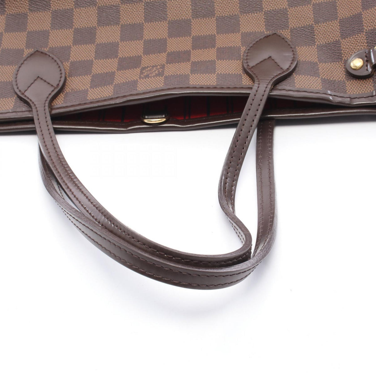 LOUIS VUITTON Neverfull PM Damier Tote Bag Brown