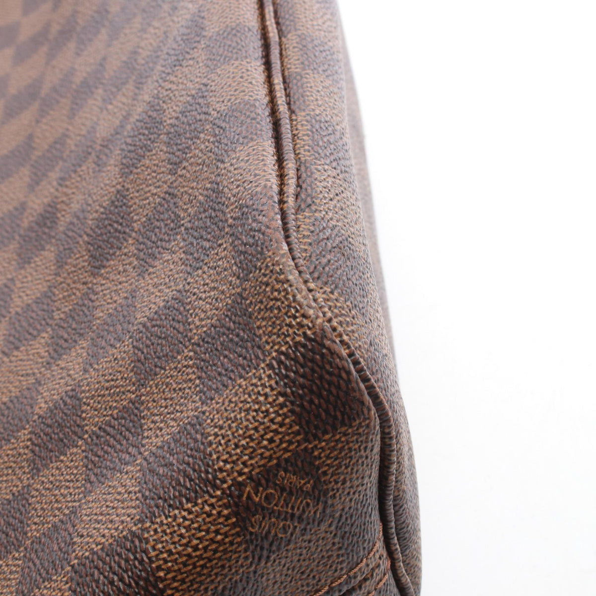 LOUIS VUITTON Neverfull PM Damier Tote Bag Brown