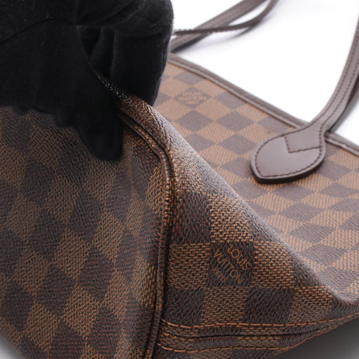 LOUIS VUITTON Neverfull PM Damier Tote Bag Brown