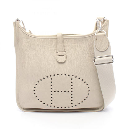 HERMES Evelyne III PM Beige Shoulder Bag