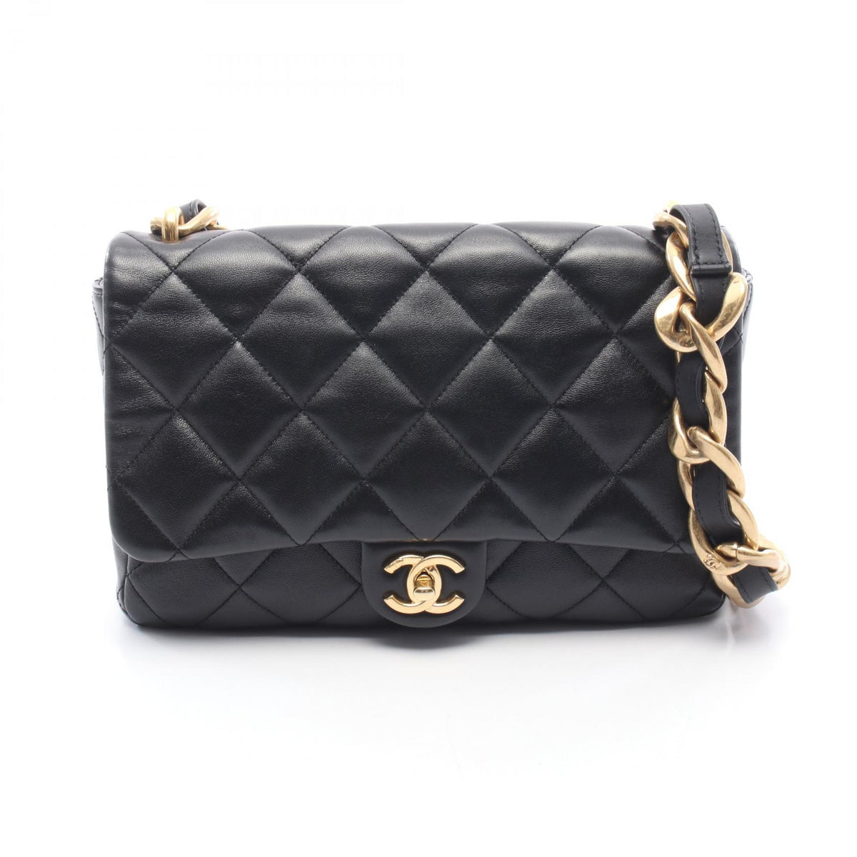 CHANEL Large Matelasse Flap Bag Black