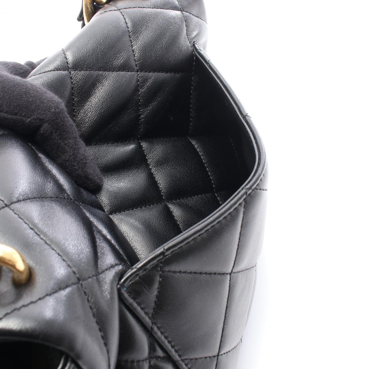 CHANEL Large Matelasse Flap Bag Black