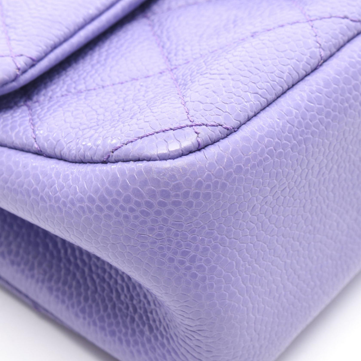 CHANEL Purple Mini Matelasse Shoulder Bag