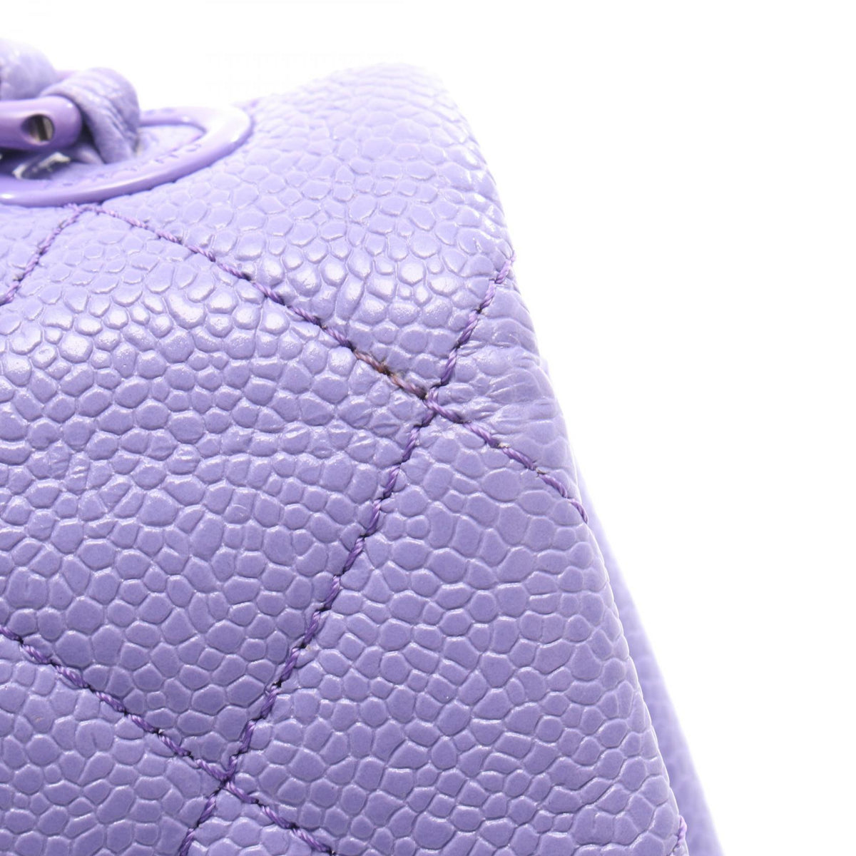 CHANEL Purple Mini Matelasse Shoulder Bag