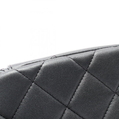 CHANEL Gray Lambskin Mini Shoulder Bag