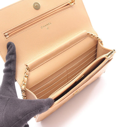 CHANEL Matelasse Calfskin Bag Beige
