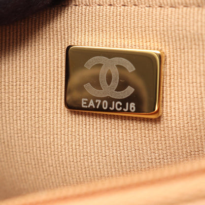 CHANEL Matelasse Calfskin Bag Beige