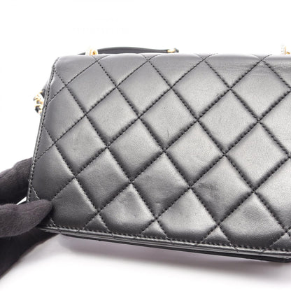 CHANEL Matelasse Lambskin Bag Black