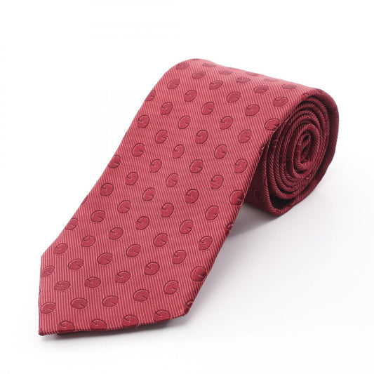 GUCCI Patterned Silk Tie Bordeaux