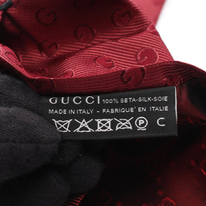 GUCCI Patterned Silk Tie Bordeaux