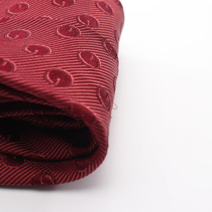 GUCCI Patterned Silk Tie Bordeaux