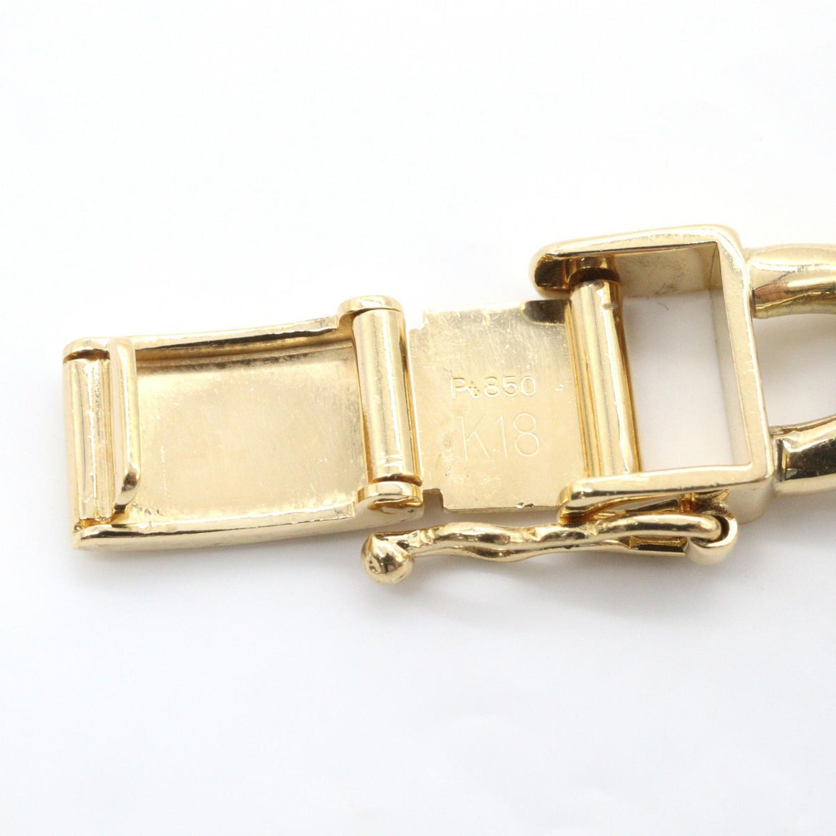 JEWELRY K18YG Pt850 Kihei Chain Bracelet