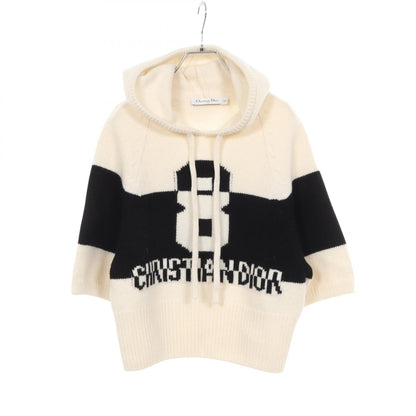 Christian Dior White Hooded Short Sleeve Knit Size 40