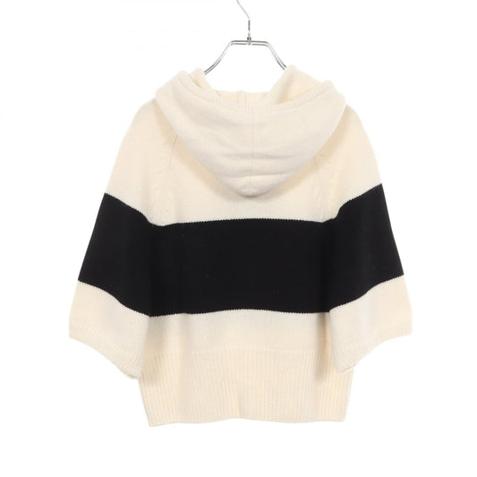 Christian Dior White Hooded Short Sleeve Knit Size 40