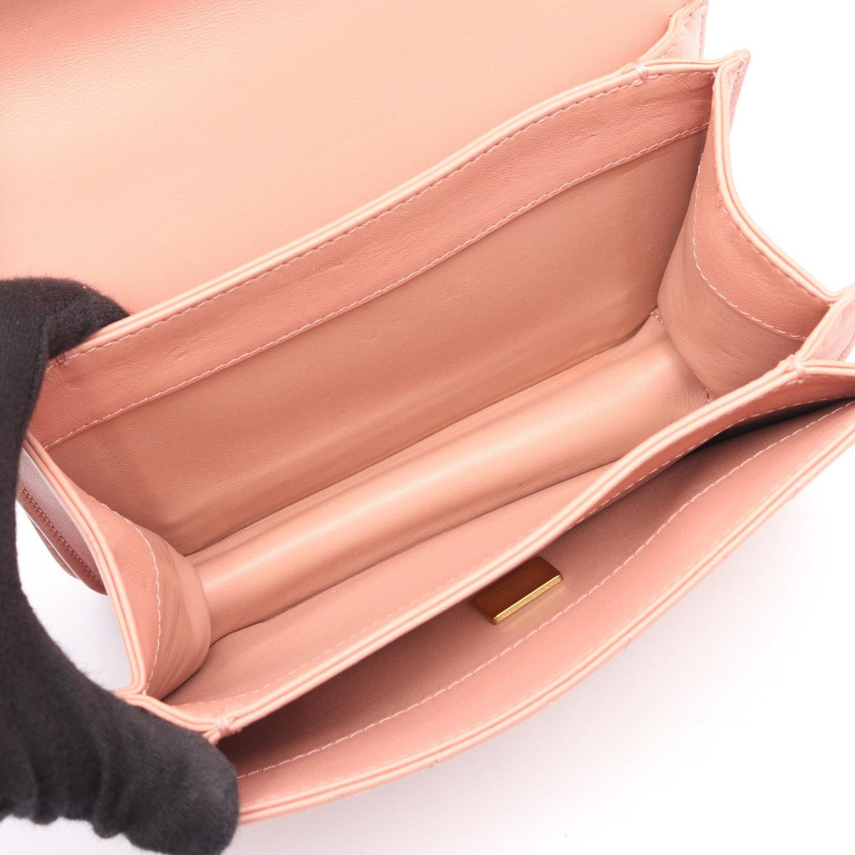 CHANEL Matelasse Top Handle 2-Way Bag Pink