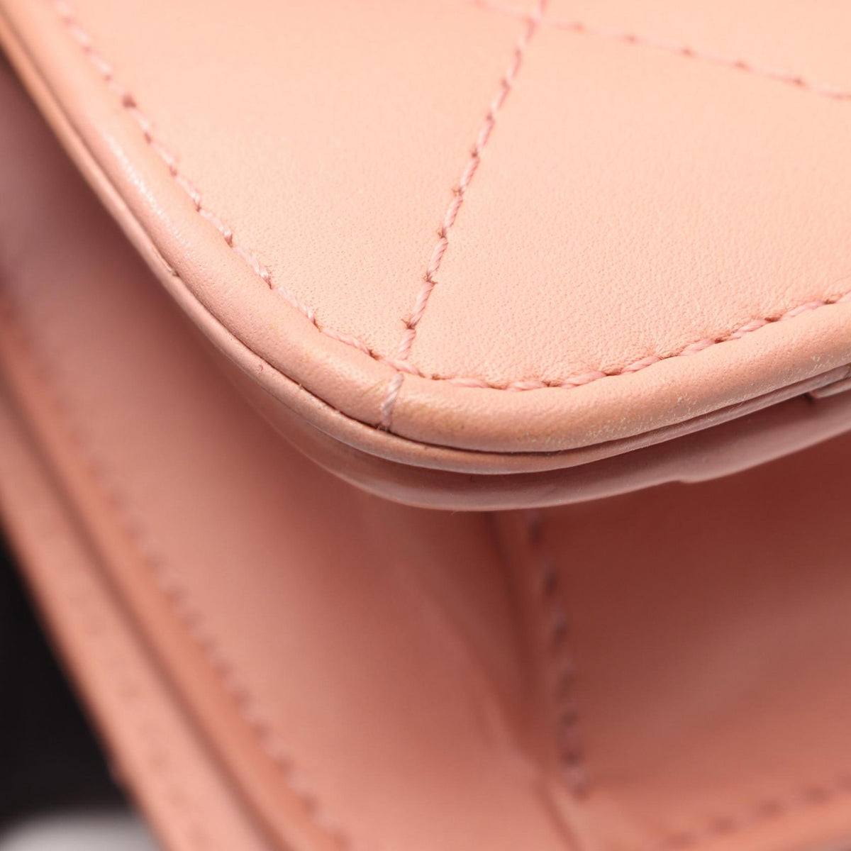CHANEL Matelasse Top Handle 2-Way Bag Pink