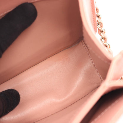 CHANEL Matelasse Top Handle 2-Way Bag Pink