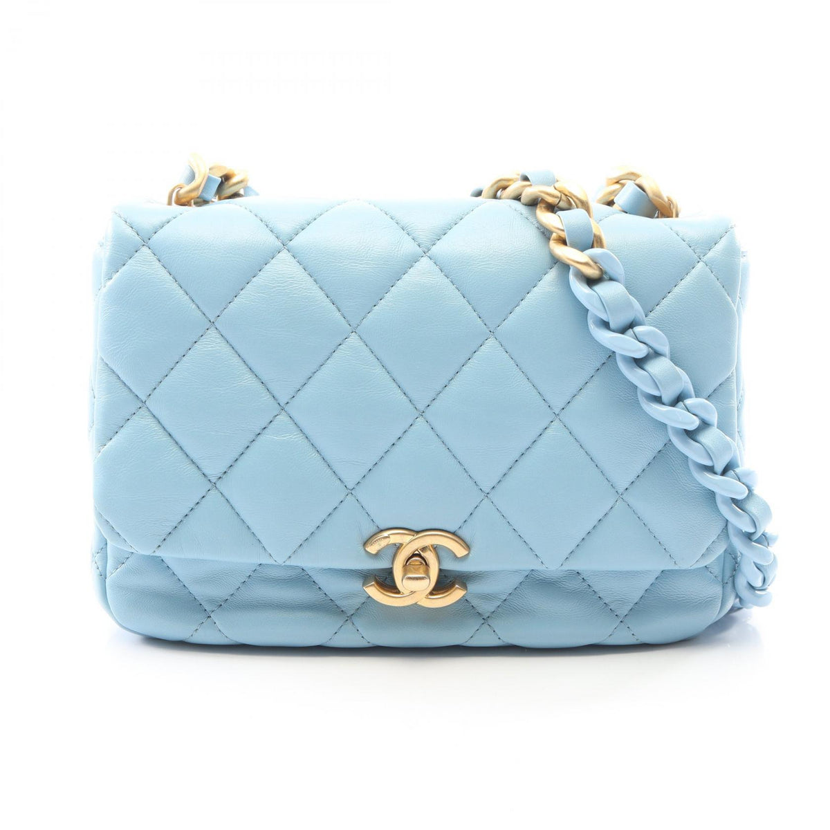 CHANEL Matelasse Combi Hardware Bag Blue