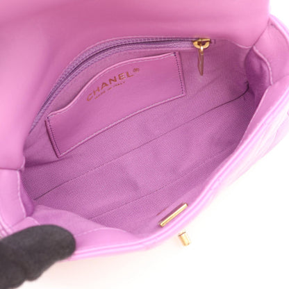 CHANEL Matelasse Lambskin Bag Purple