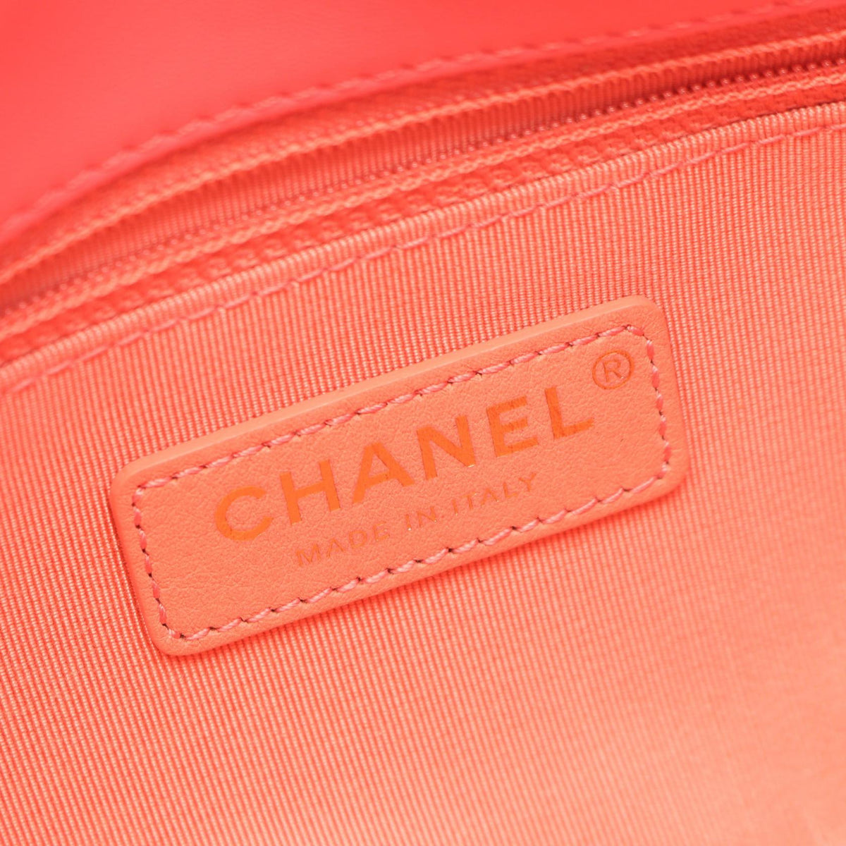 CHANEL Pink Lambskin Shoulder Bag