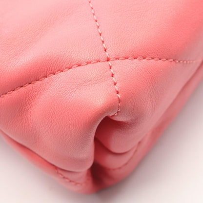 CHANEL Pink Lambskin Shoulder Bag