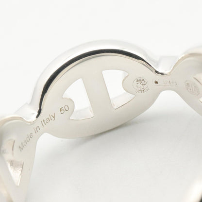 HERMES Chaine d'Ancre Enchainee Ring Silver925 Size JP 9.5