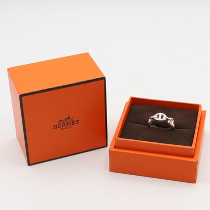 HERMES Chaine d'Ancre Enchainee Ring Silver925 Size JP 9.5