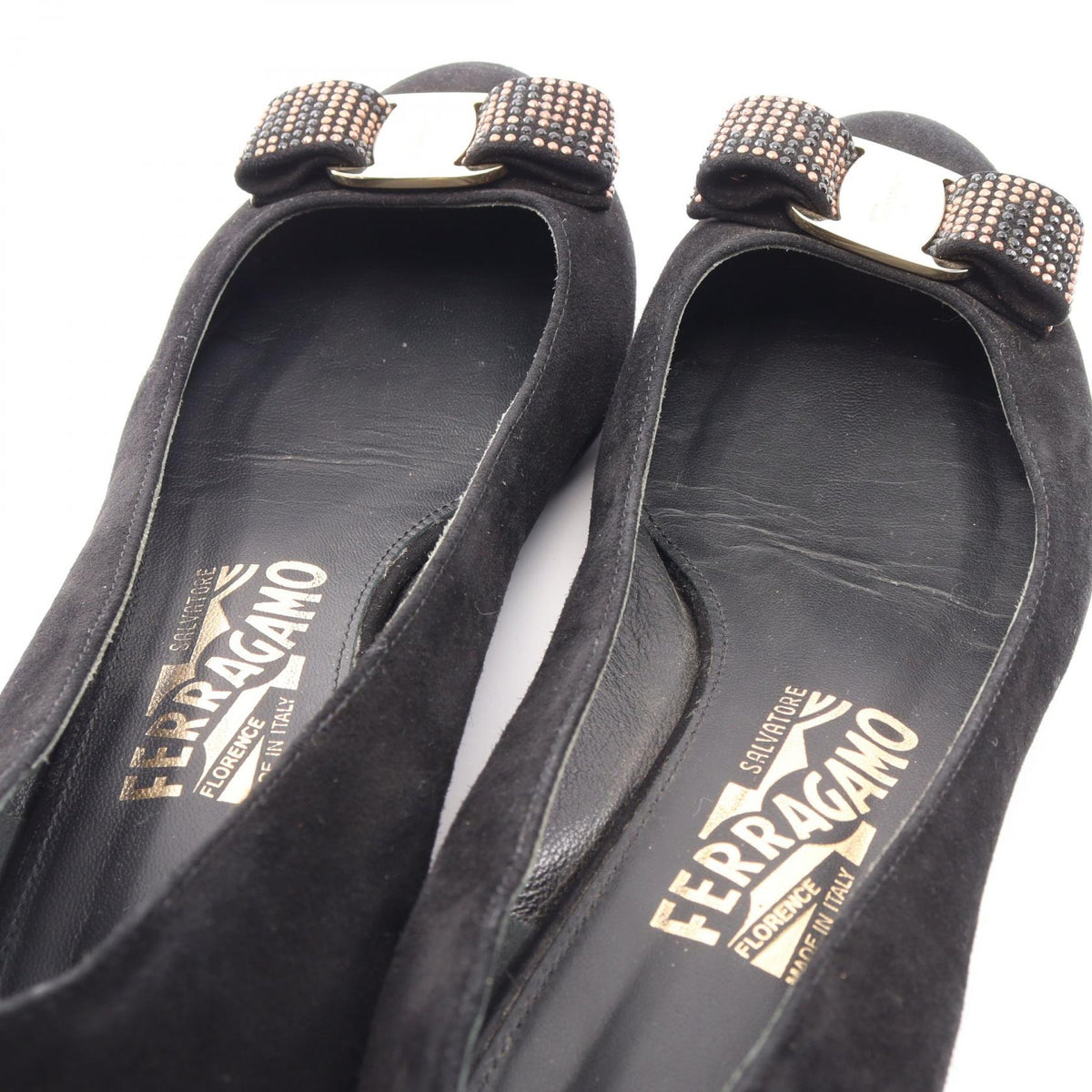 Salvatore Ferragamo Vara Ribbon Pumps Black Size US 6.5