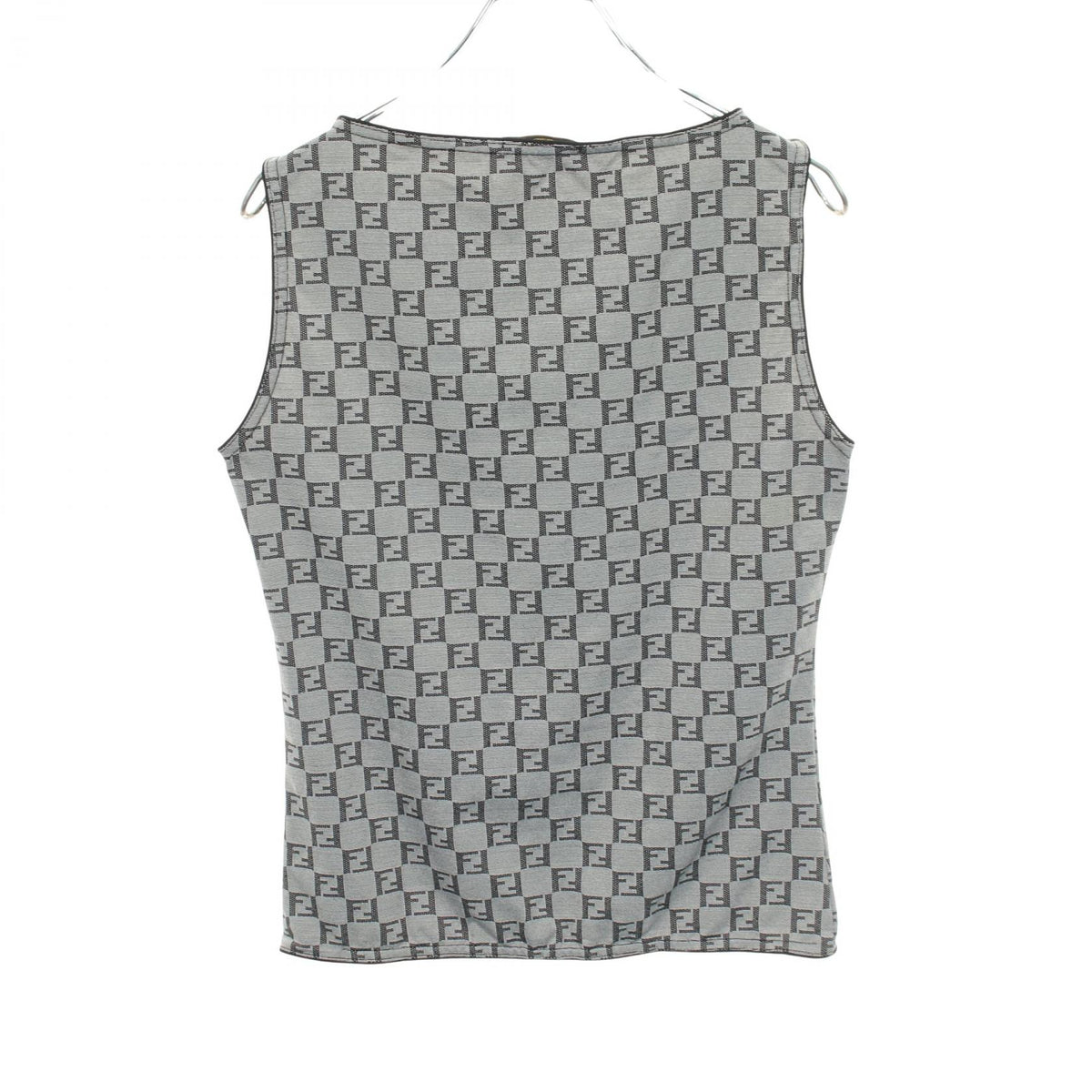 FENDI FF Pattern Nylon Tank Top Size 42
