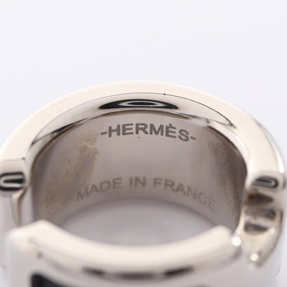 HERMES Olympe PM Stainless Steel Leather Black