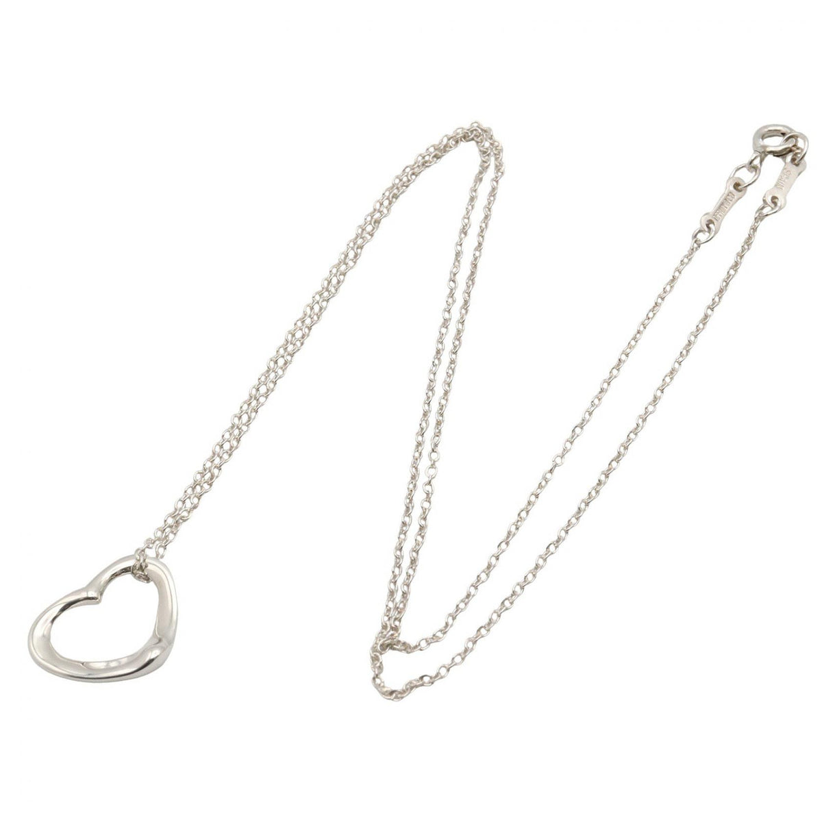 TIFFANY&CO Open Heart Silver Necklace