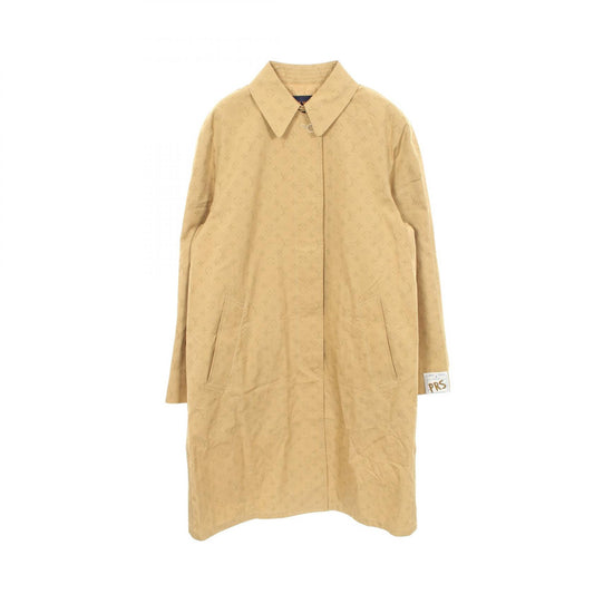 LOUIS VUITTON Monogram Car Coat Brown Size 34