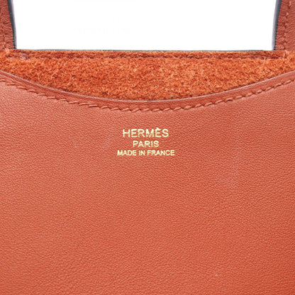 HERMES In the Loop 18 Taurillon Bag Brown