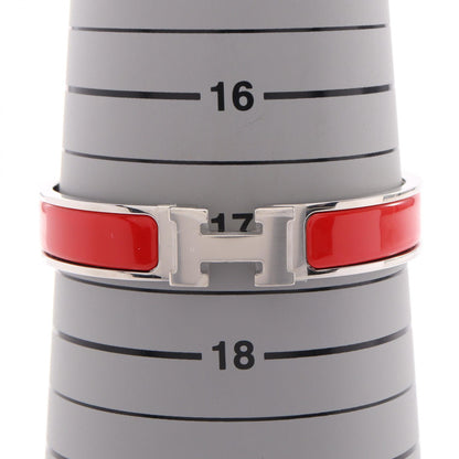 HERMES Clic Clac PM Silver Enamel Bracelet