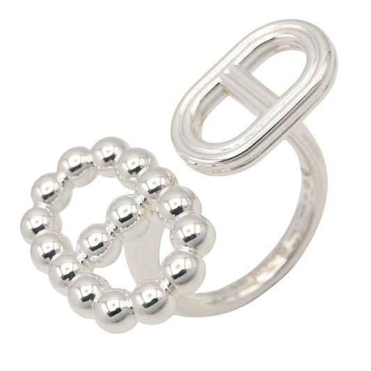 HERMES Chaine d'Ancre Alea 2 Ring Silver925 Size JP 13.5