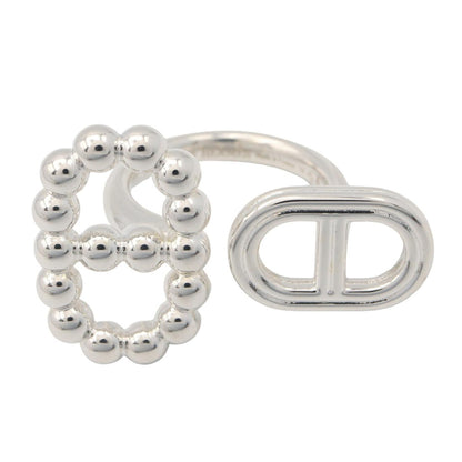 HERMES Chaine d'Ancre Alea 2 Ring Silver925 Size JP 13.5