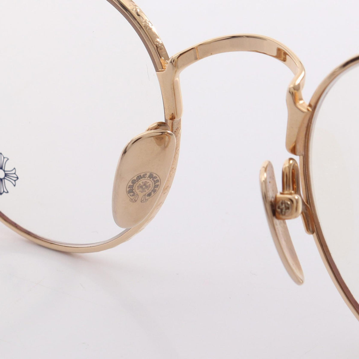 CHROME HEARTS VAGIDICTORIAN III Glasses Gold Plated