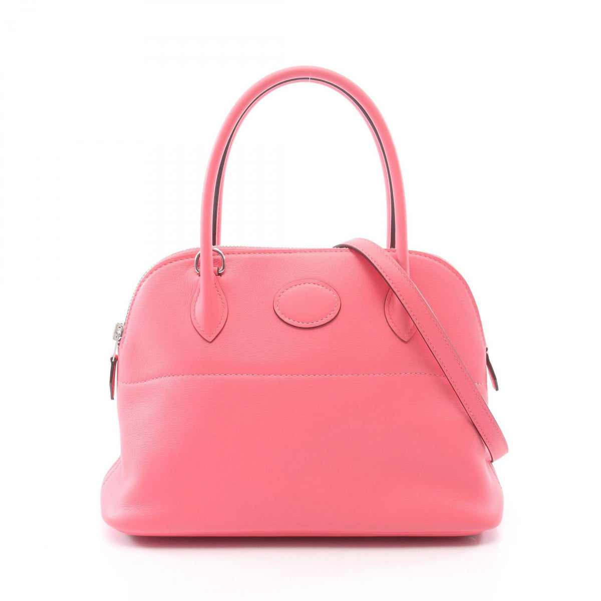 HERMES Bolide 27 Veau Swift 2-Way Bag Pink