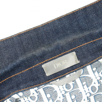 Dior Oblique Cotton Denim Jacket Navy Size 44