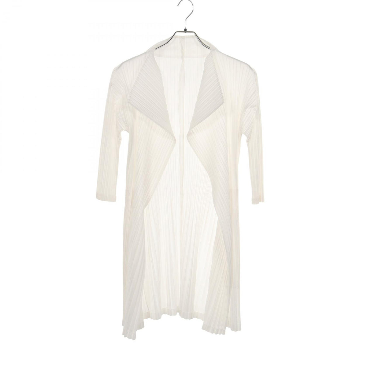 PLEATS PLEASE Pleated Polyester Cardigan Size 2
