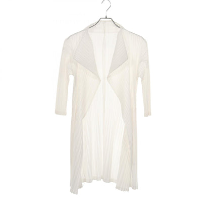 PLEATS PLEASE Pleated Polyester Cardigan Size 2