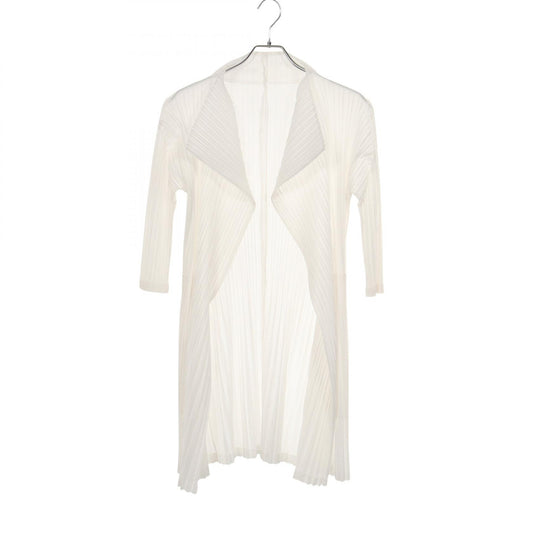 PLEATS PLEASE Pleated Polyester Cardigan Size 2