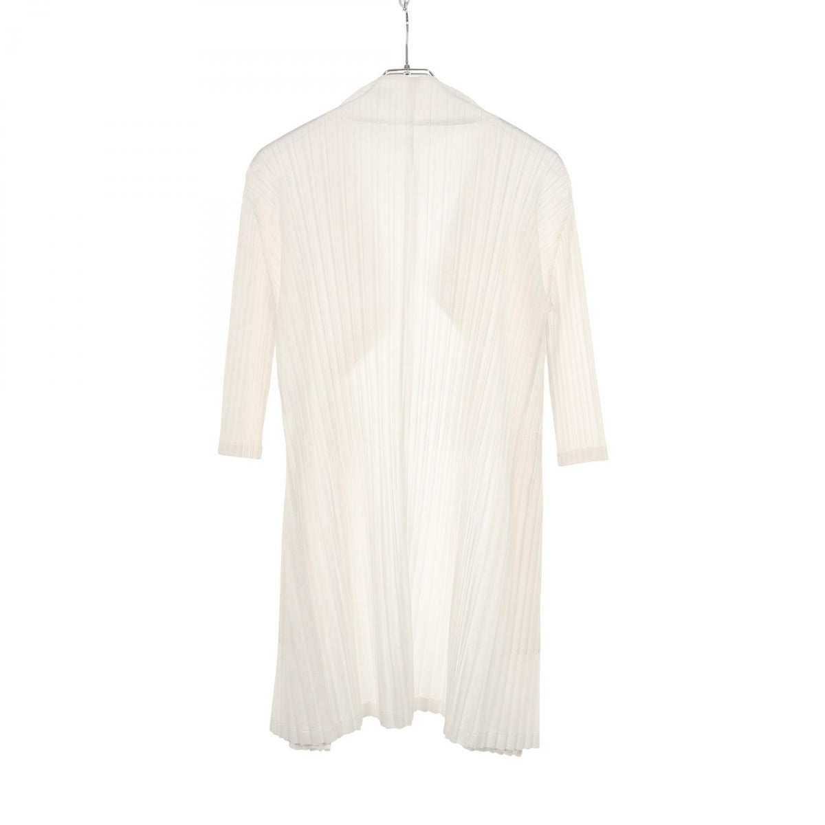 PLEATS PLEASE Pleated Polyester Cardigan Size 2