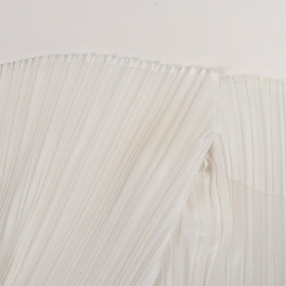 PLEATS PLEASE Pleated Polyester Cardigan Size 2